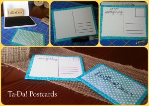 box to postcard - #2usetuesday