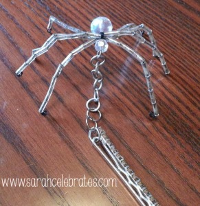 Spooky Spiders - hair clip
