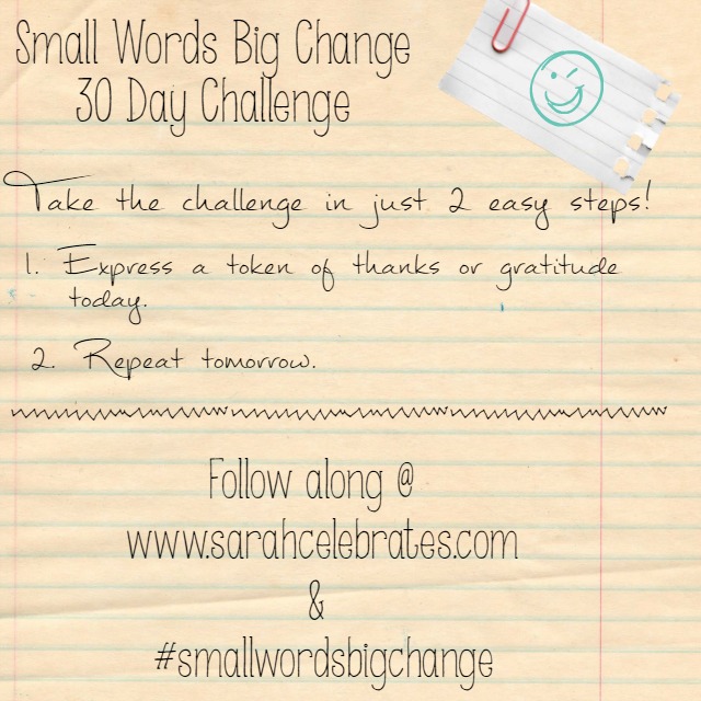 Small Words Big Change – The List
