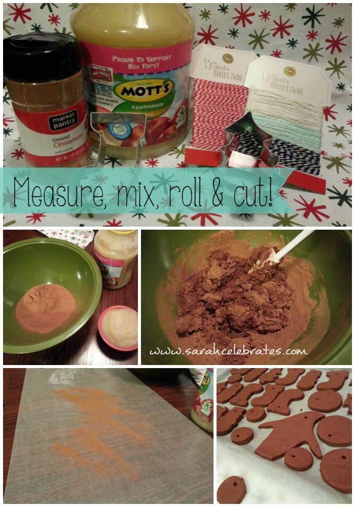 Cinnamon Ornaments - Measure mix roll and cut