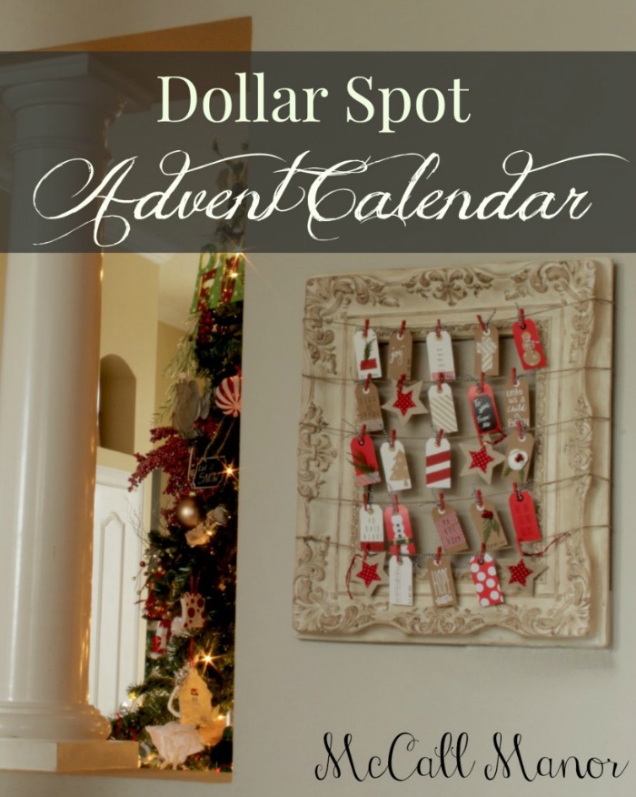 Dollar Spot Advent Calendar - McCAll Manor - Sarah Celebrates #2usestuesday FEATURE