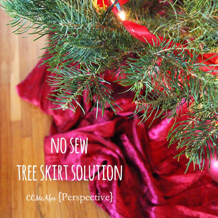 No Sew Tree Skirt - CCMcAfeePerspective | Sarah Celebrates #2usestuesday FEATURE