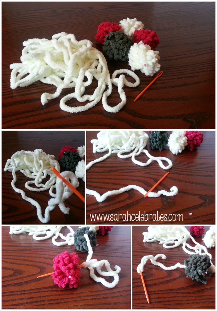 Pom Pom Garland - String pom poms