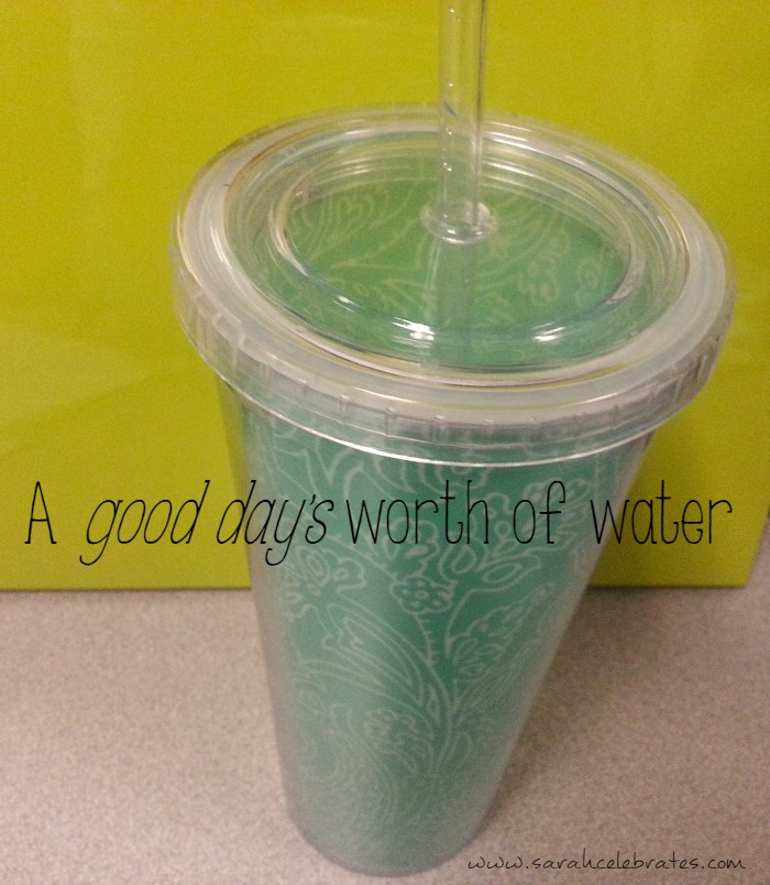 Well with Water - good day of water | Sarah Celebrates