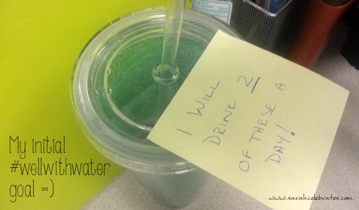 Well with Water - water goal | Sarah Celebrates