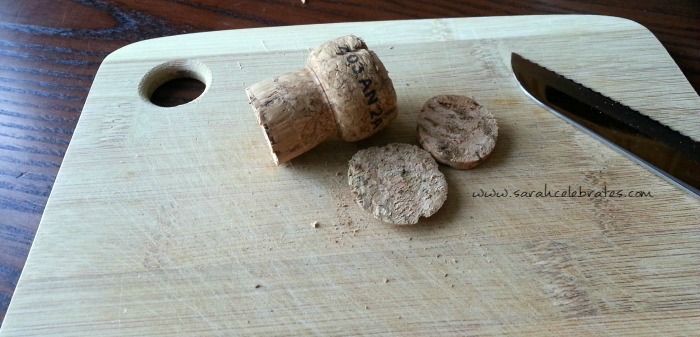Wine Cork Tree - Evening out the trunk |Sarah Celebrates