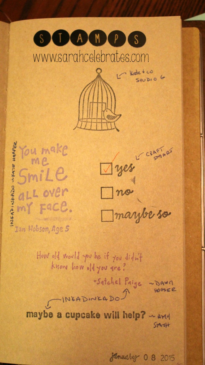 52 Lists 2015 - List 2 - My Favorite Stamps | Sarah Celebrates