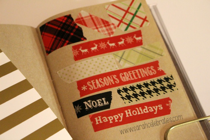 52 Lists 2015 - List 6 - Christmas Tape in book | Sarah Celebrates