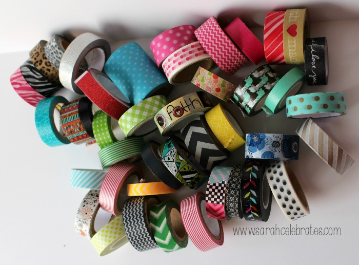 52 Lists 2015 - List 6 - Washi Tape Collection Pile o Washi | Sarah Celebrates