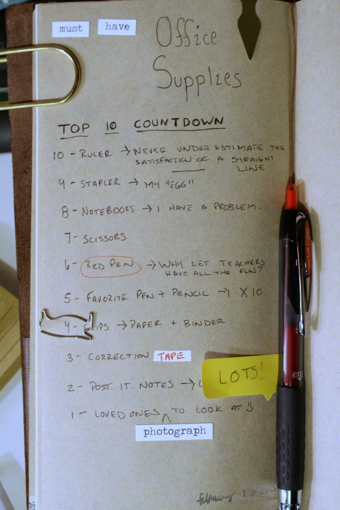 52 Lists 2015 - List 7 - Must Have Office Supplies | Sarah Celebrates