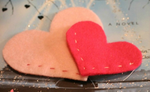 Felt Heart Bookmarks