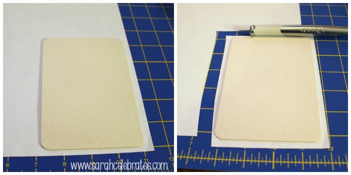 Mini Clipboards by Sarah Celebrates - Cut paper to cover board