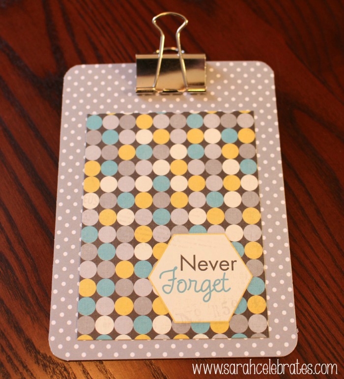 Mini Clipboards by Sarah Celebrates