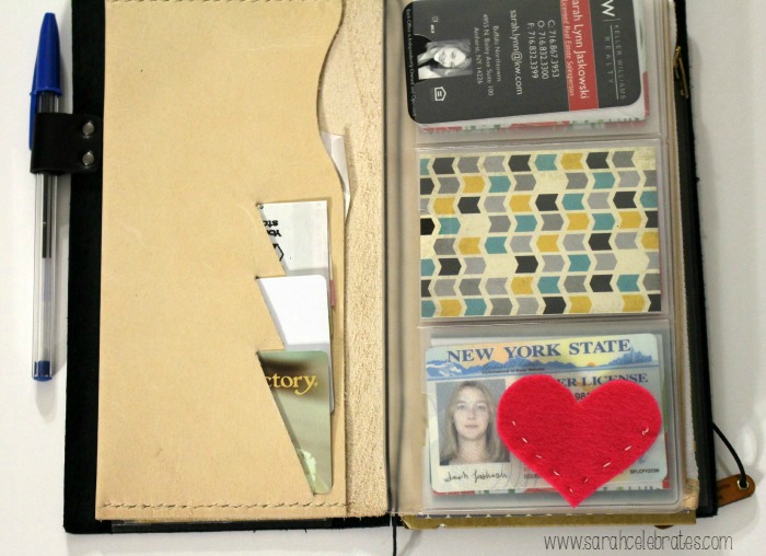 Way Cool Wallet - Original Midori Travelers Notebook As A Wallet, cash and cards | Sarah Celebrates