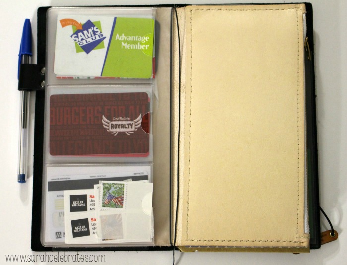 Way Cool Wallet - Original Midori Travelers Notebook As A Wallet, 12 pocket card insert and leather essential | Sarah Celebrates