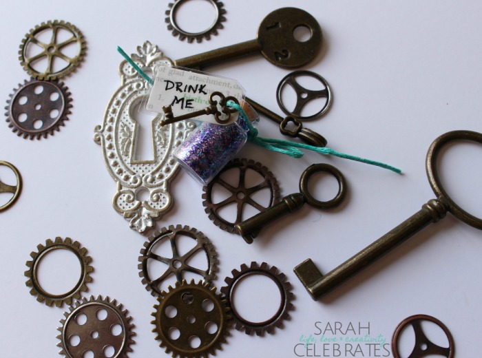 Alice Drink Me Bottles - Bottle and Keys | Sarah Celebrates