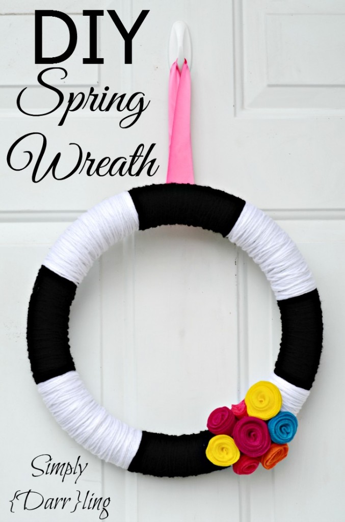 DIY_Spring_wreath, Simply Darrling - 2usestuesday feature | Sarah Celebrates