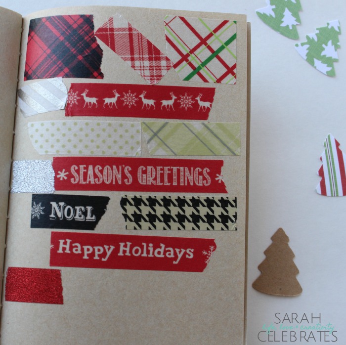 Christmas 2015 Memory Book - A Little Christmas Washi Tape | Sarah Celebrates