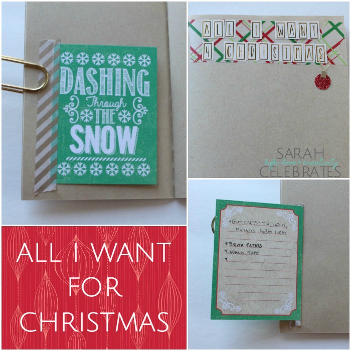 Christmas 2015 Memory Book - All I Want For Christmas | Sarah Celebrates