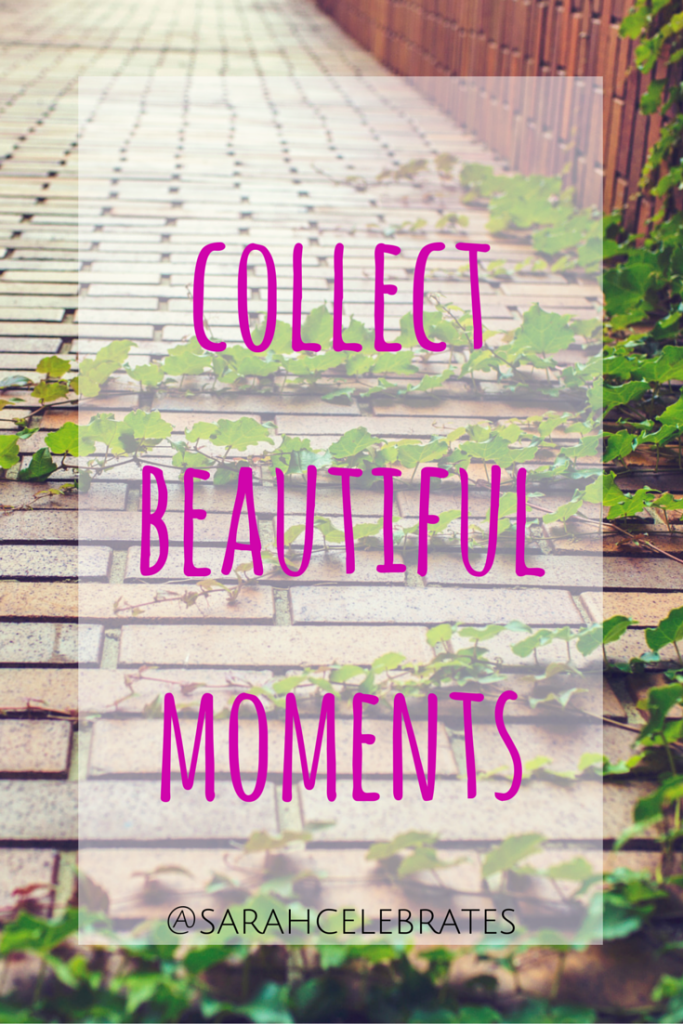 Collect Beautiful Moments - Monday Motivation - Sarah Celebrates