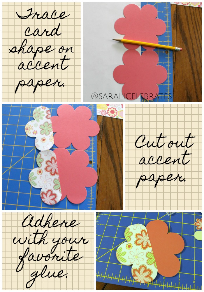 Baby Girl Shower Card - Card Maker Supply Kit, Accent Paper - Sarah Celebrates