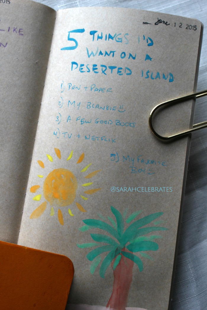 5 Things I’d Want On A Deserted Island #52Lists2015