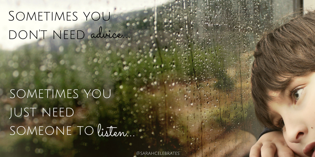 Sometimes you don't need advice, sometimes you just need someone to listen. #MondayMotivation