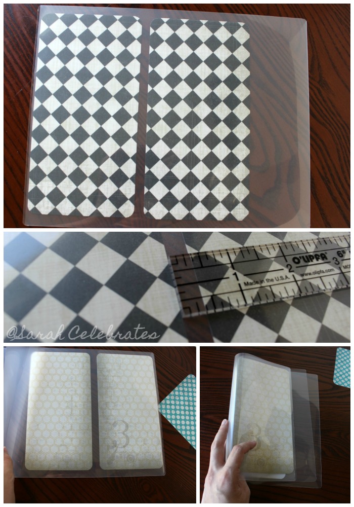 DIY Dashboard for your travelers notebook -Place in laminating sheet