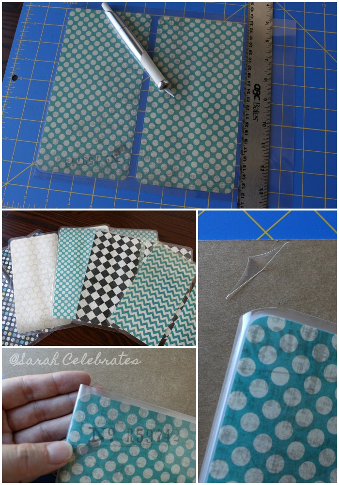 DIY Dashboard for your travelers notebook -Trim excess sheet and make notebook string notch for MTN