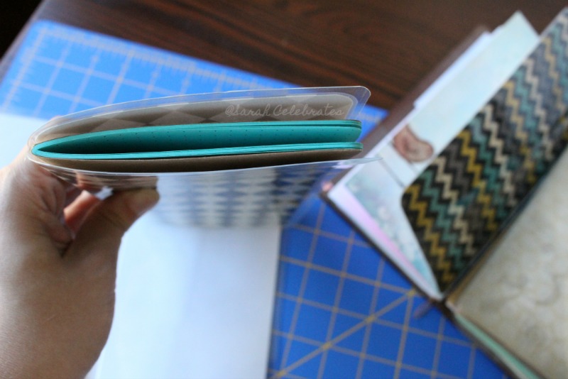 DIY Dashboard for your travelers notebook - Fold in half and place around notebook