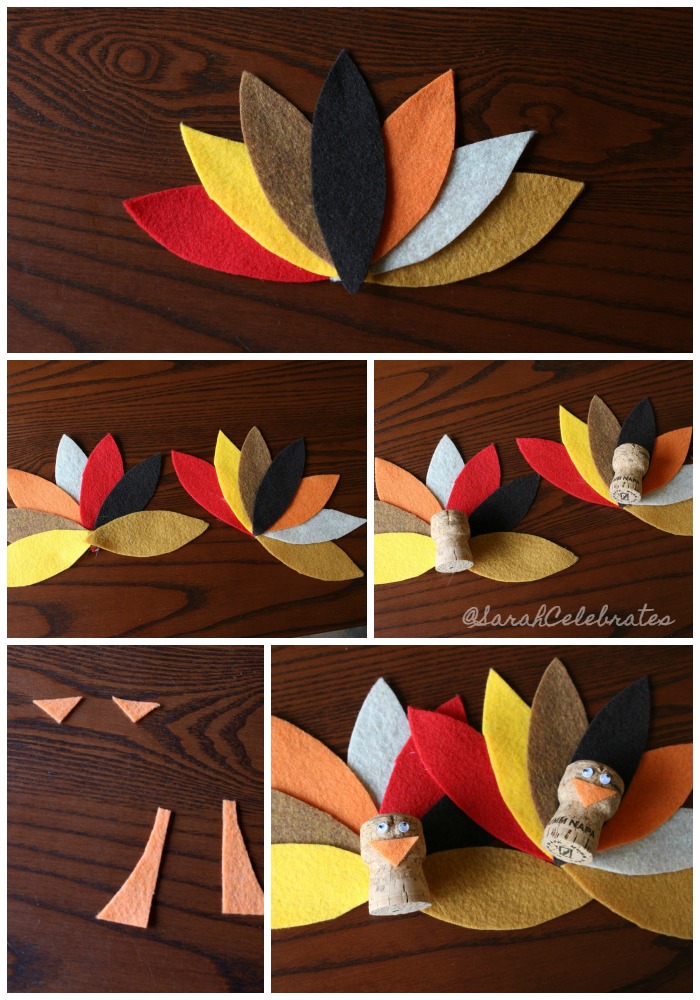 Thanksgiving Turkeys-Assemble your turkey #30minutecrafts | Sarah Celebrates