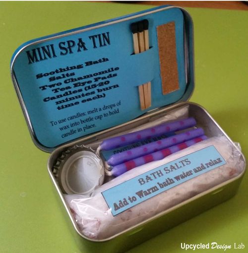 mini spa tin - upcycled design lab