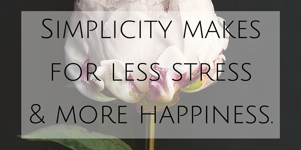 2016 Word of the Year - Simplicity