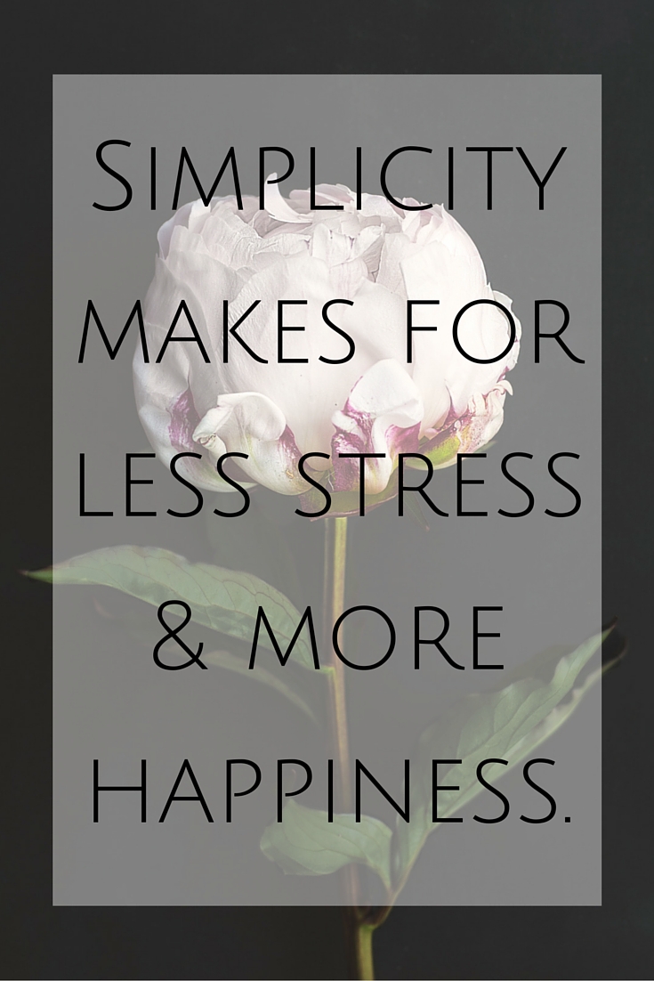 2016 Word of the Year - Simplicity