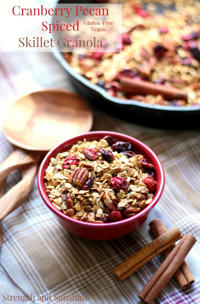 Cranberry-Pecan-Spiced-Skillet-Granola