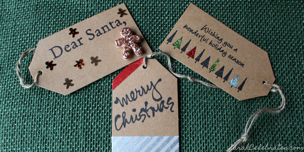 DIY Christmas Tags | Sarah Celebrates #30MinuteCrafts