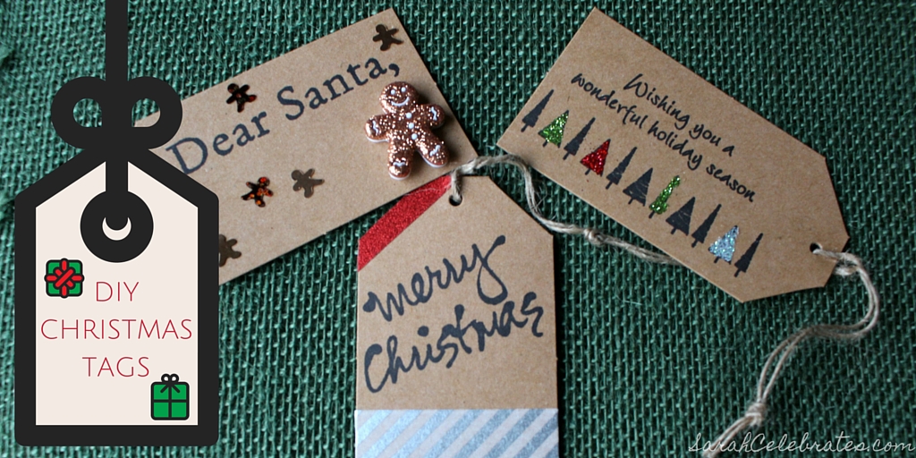 DIY Christmas Tags | Sarah Celebrates #30MinuteCrafts