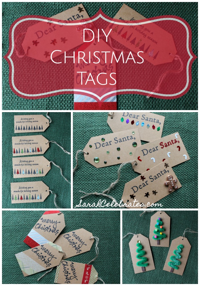 DIY Christmas Tags | Sarah Celebrates #30MinuteCrafts