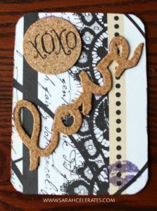 Valentines Artist Trading Cards - cork love #MixedMedia #atcs