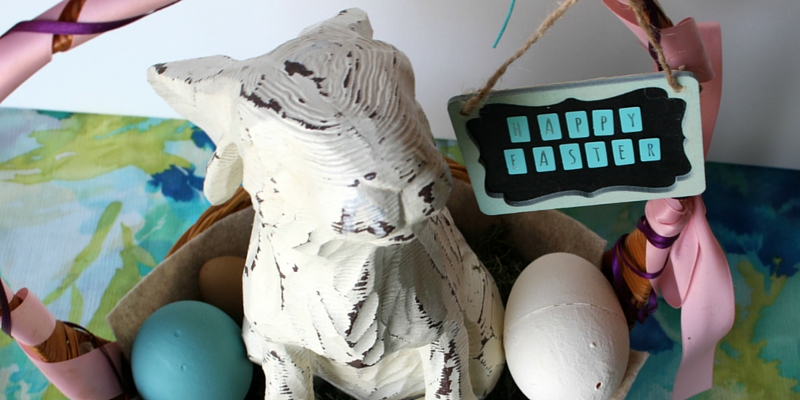 Childhood Easter Classic with Adult Style - turn your old Easter basket into your new holiday decor, with style!