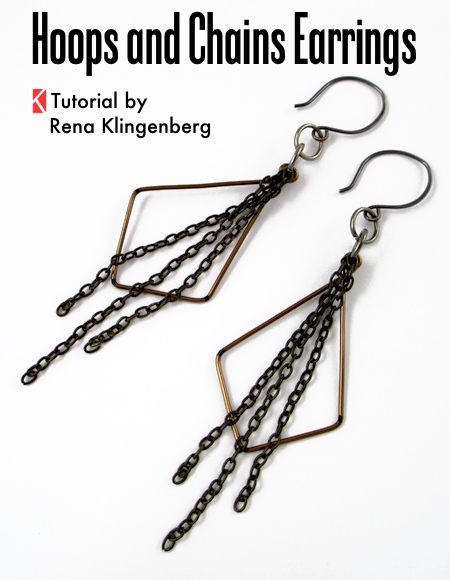 Hoops and chains earrings