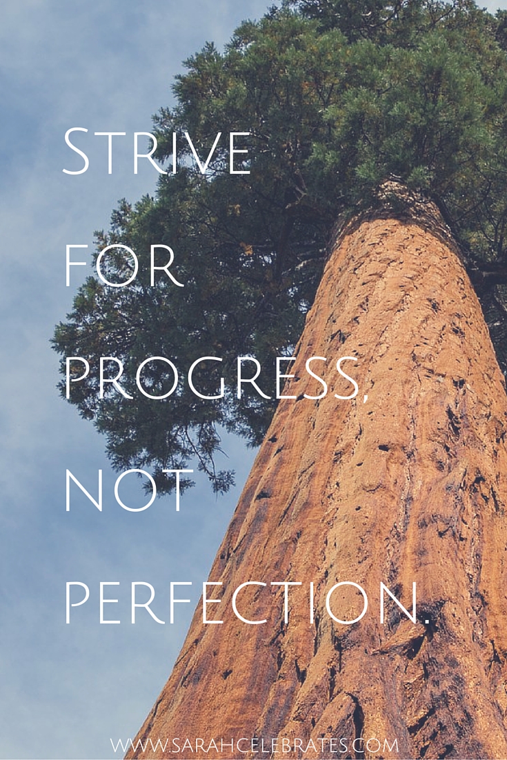 Strive for progress, not perfection. #MondayMotivation