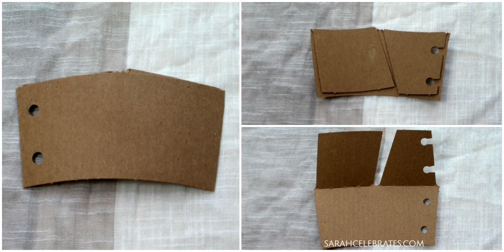 Mini Summer Book - Prepping the coffee sleeves