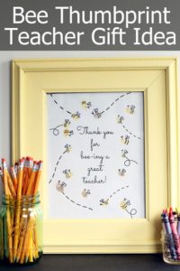 bee-thumbprint-teacher-gift-idea- | A Sarah Special #2usestuesday feature