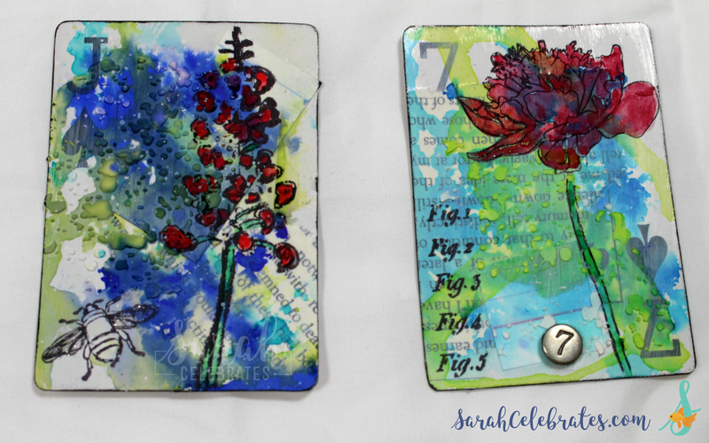 Artist Trading Cards (ATCs) - Creative Living, floral and butterflies