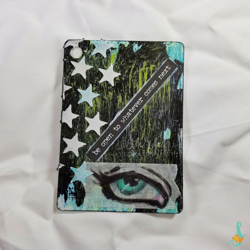 Be open to whatever comes next - #inspirationdeck week 1 - #artisttradingcard #alteredplayingcard