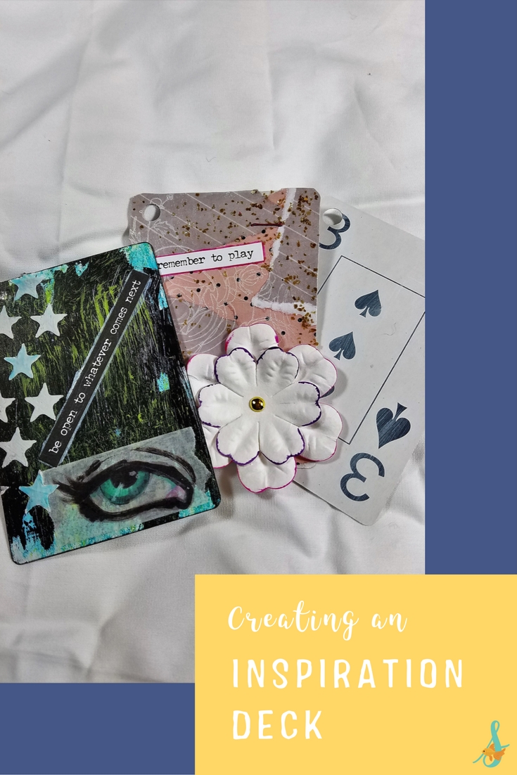 Creating an Inspiration Deck #artisttradingcard #alteredplayingcard