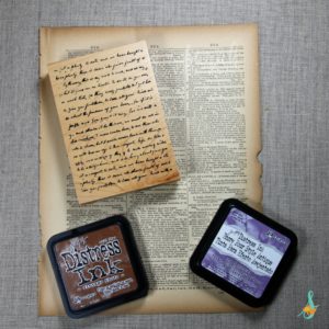 How To Make an Artist Trading Card - Make a background